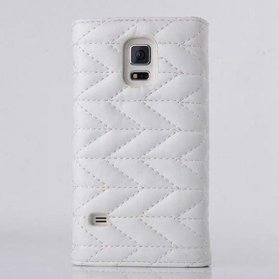 Bowknot Flip Card Slot Wallet Case For Samsung Galaxy S5 i9600