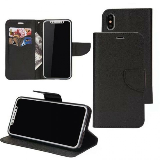 Bussiness Foldable Flip with Card Slot Stand PU Leather Protective Case