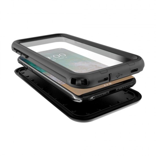 IP68 Waterproof Case With Kickstand For iPhone X Underwater 3m/Snowproof/Dirtproof/Shockproof