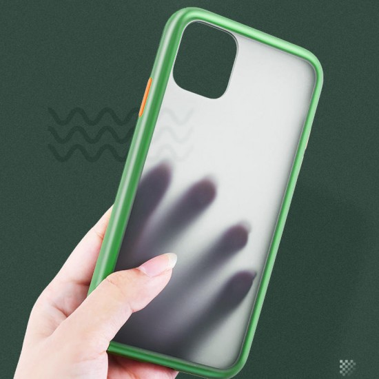 Shockproof Anti-fingerprint Ultra-thin Soft Silicon Edge+Hard PC Translucent Protective Case for iPhone 11 Pro 5.8 inch