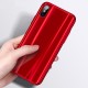 Laser Bling Gradient Color Scratch Resistant Tempered Glass Protective Case For iPhone X