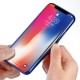 Laser Bling Gradient Color Scratch Resistant Tempered Glass Protective Case For iPhone X