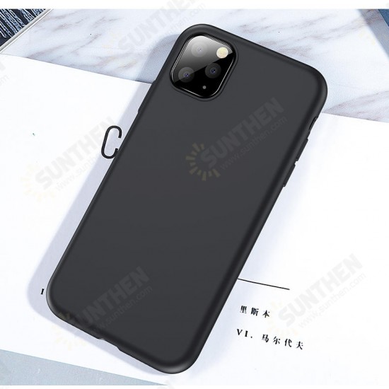 Smooth Shockproof Soft Liquid Silicone Rubber Back Cover Protective Case for iPhone 11 6.1 inch