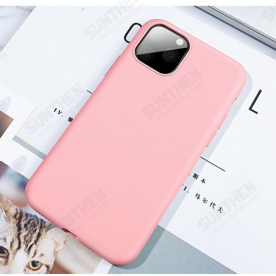 Smooth Shockproof Soft Liquid Silicone Rubber Back Cover Protective Case for iPhone 11 6.1 inch