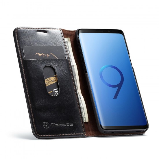 Wallet Kickstand Protective Case For Samsung Galaxy S9 Magnetic Flip Card Slots