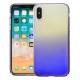 Color Gradient Shockproof Transparent Hard PC Case Cover for iPhone X