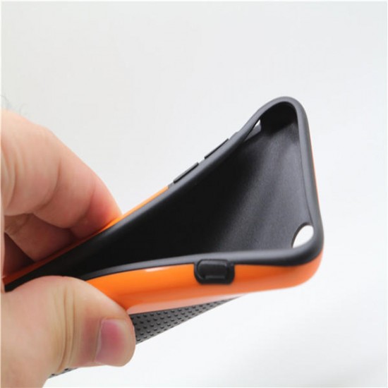 Double Color Small Blade TPU PC Back Case For iPhone 6 Random Delivery