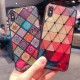 Ethnic Style Colored Rhombic Epoxy Shockproof Protective Case for iPhone X / XS / XR / XS Max / 7 / 8 / 7 Plus / 8 Plus / 6 / 6S / 6 Plus / 6S Plus