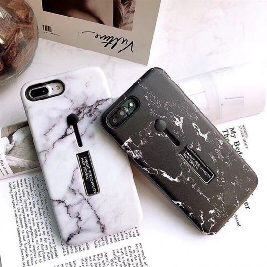 Fashion Couple Marble Pattern PC+TPU Protective Case for iPhone X / XS / XR / XS Max / 6 / 7 / 8 / 6S Plus / 6 Plus / 7 Plus / 8 Plus