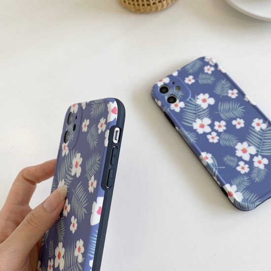 Fashion Ins Flower Pattern Shockproof TPU Protective Case for iPhone 11 / 11 Pro / 11 Pro Max / X / XS / XR / XS Max / 7 / 8 / 7 Plus / 8 Plus