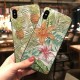 Fashion Leaf Pattern Embossed Shockproof Anti-slip Non-yellow Protective Case for iPhone X / XS / XS Max / XR / 6 / 7 / 8 / 6S Plus / 6 Plus / 7 Plus / 8 Plus