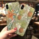 Fashion Leaf Pattern Embossed Shockproof Anti-slip Non-yellow Protective Case for iPhone X / XS / XS Max / XR / 6 / 7 / 8 / 6S Plus / 6 Plus / 7 Plus / 8 Plus