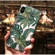 Fashion Leaf Pattern Embossed Shockproof Anti-slip Non-yellow Protective Case for iPhone X / XS / XS Max / XR / 6 / 7 / 8 / 6S Plus / 6 Plus / 7 Plus / 8 Plus