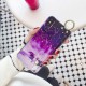 Fashion Marble Pattern with Wrist Strap Bracket Shockproof Epoxy TPU Protective Case for iPhone X / XS / XR / XS MAX / 6 / 6S / 6 Plus / 6S Plus / 7 / 8 / 7 Plus / 8 Plus