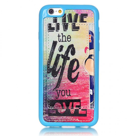 Fashion Pattern Sun Life Creative Back Holder Protector Case For iPhone 6 6s