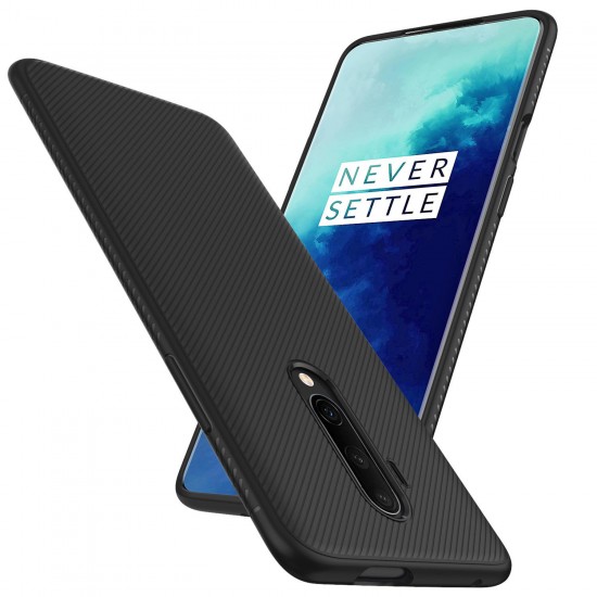 For OnePlus 7T Pro Carbon Fiber Texture Slim Soft Silicone Shockproof Protective Case