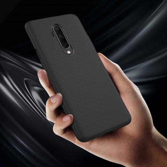 For OnePlus 7T Pro Carbon Fiber Texture Slim Soft Silicone Shockproof Protective Case