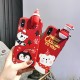 For iPhone 6 / 6S / X / XS / XS Max Case Merry Christmas Festival with Cartoon Toy Cute Protective Case Back Cover
