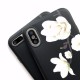 For iPhone X / XS Case Retro Flower Pattern Soft TPU Shockproof Protective Case Back Cover