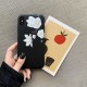 For iPhone X / XS Case Retro Flower Pattern Soft TPU Shockproof Protective Case Back Cover