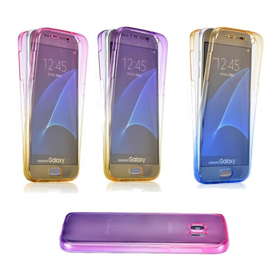 Gradient Color 360° Full Protective TPU Case for Samsung Galaxy S6