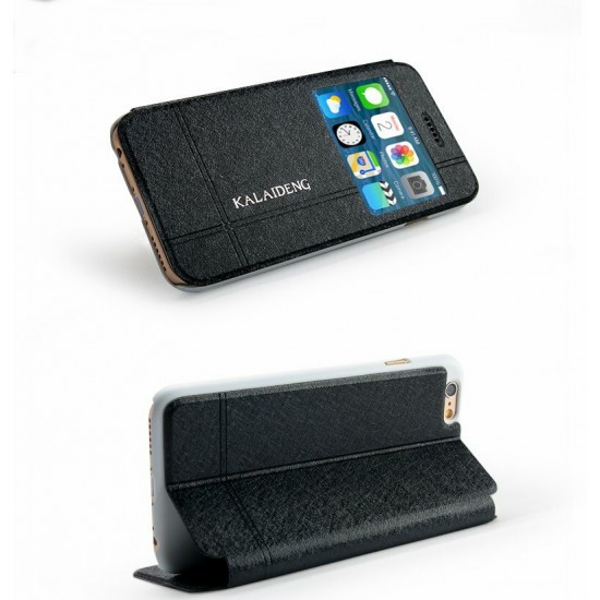 KLD Window View PU Leather Case For iPone 6 6s