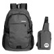 Laptop Backpack Bag Crossbody Bag with External USB Charging Port For MacBook Laptop