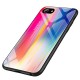 Laser Aurora Gradient Color Tempered Glass Protective Case for iPhone 6/6s