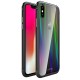 Protective Case For iPhone XR/XS/XS Max Gradient Color Scratch Resistant Tempered Glass+Aluminum+TPU Back Cover