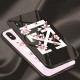 Maple Leaf Painting Tempered Glass Shockproof Scratch Resistant Protective Case for iPhone 7 Plus / 8 Plus