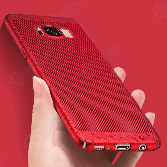 Mesh Dissipating Heat Anti Fingerprint Hard PC Case For Samsung Galaxy S8