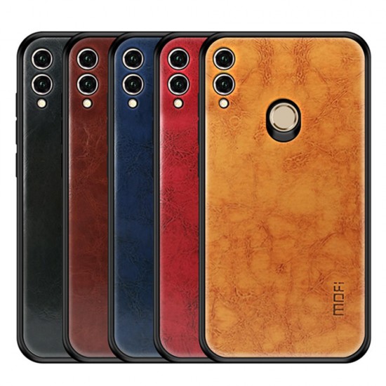 Shockproof PU Leather Pattern Soft TPU Back Cover Protective Case for Huawei Honor 8X