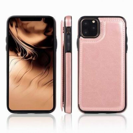 Multi-functional Luxury Bussiness PU Leather with Phone Wallet Card Slot Photo Frame Shockproof Protective Case