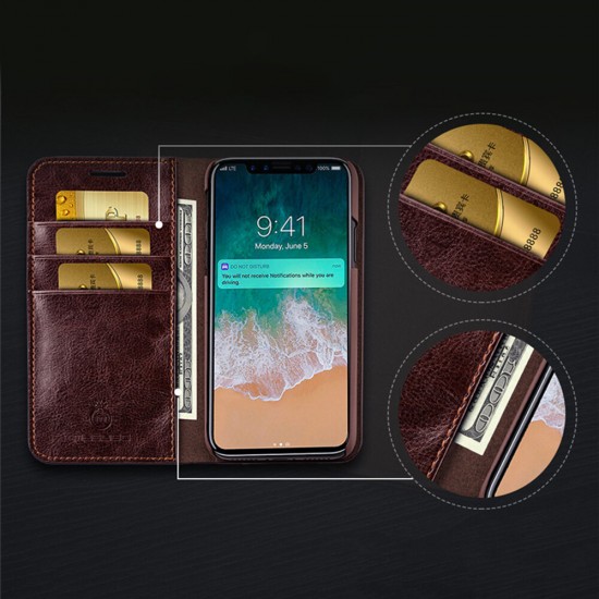 Business Multifunctional PU Leather with Card Slots Full Body Shockproof Flip Protective Case