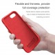 Bumpers Shockproof Anti-fingerprint Smooth Soft Liquid Silicone Protective Case Back Cover for iPhone 7 / 8 / SE 2020