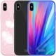 Colorful Shockproof Tempered Glass + Soft TPU Back Cover Protective Case for iPhone X