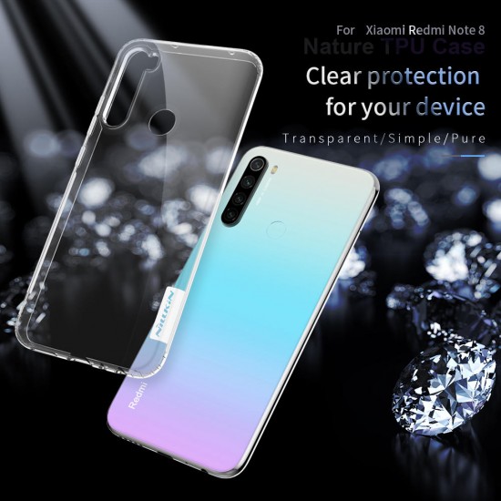 Crystal Clear Transparent Bumpers Shockproof Soft TPU Protective Case for Xiaomi Redmi Note 8 2021