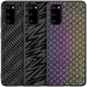 Luxury Luster Twinkle Shield Woven Polyester + PU Leather Hard Back Protective Case for Samsung Galaxy S20 2020