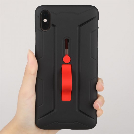 Matte Hidden Finger Ring Holder Shockproof Back Cover Protective Case for iPhone XS MAX