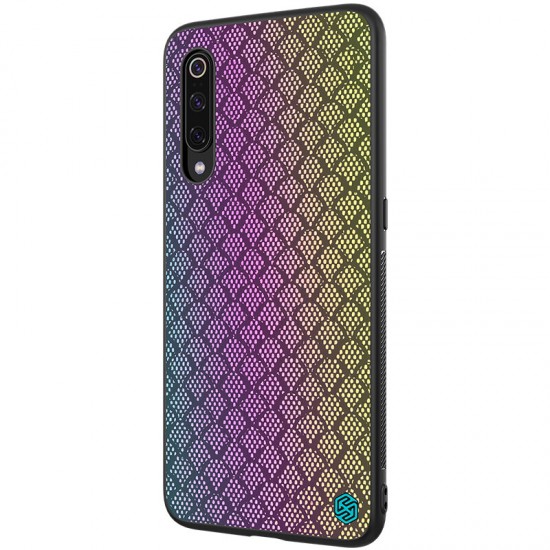 Reflective Slight Woven Polyester Mesh Anti-scratch Protective Case for Xiaomi Mi9 / Mi9 Transparent Edition Non-original