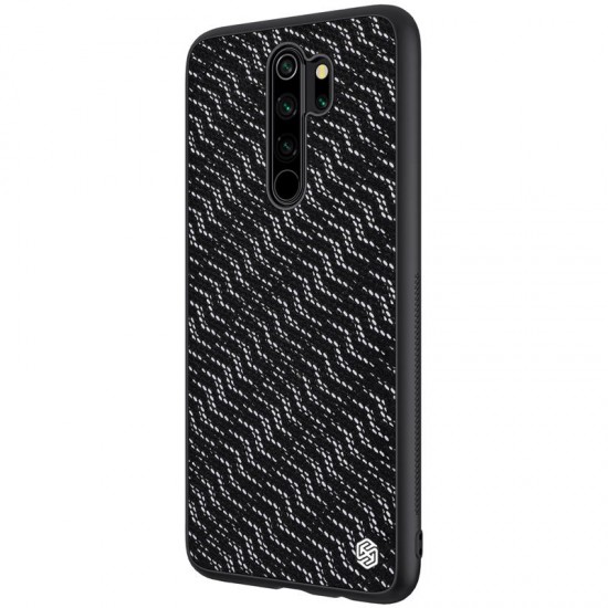 Reflective Slight Woven Polyester Mesh Anti-scratch Protective Case for Xiaomi Redmi Note 8 PRO Non-original