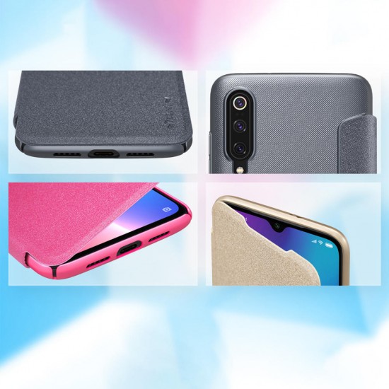 Shock-proof Flip PU Leather Full Body Cover Protective Case for Xiaomi Mi9 Mi 9 / Xiaomi Mi9 Transparent Edition Non-original