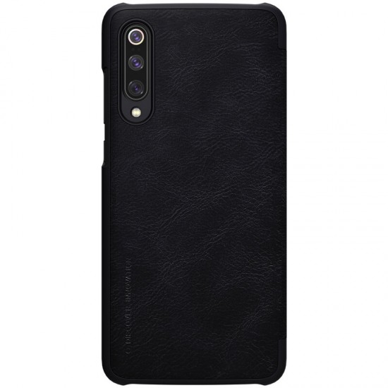 Qin Series Vintage Flip Card Slot Holder PC Bumper PU Leather Protective Case for Xiaomi Mi9 Mi 9 Pro 5G Version 6.39 inch