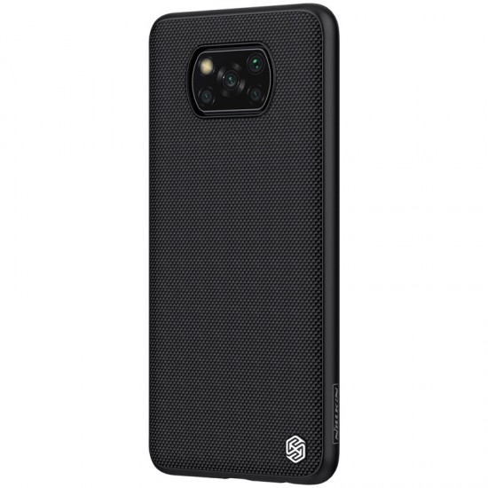 For POCO X3 PRO/ POCO X3 NFC Case Anti-Fingerprint Anti-Slip Nylon Synthetic Fiber Textured Shockproof Protective Case Non-Original