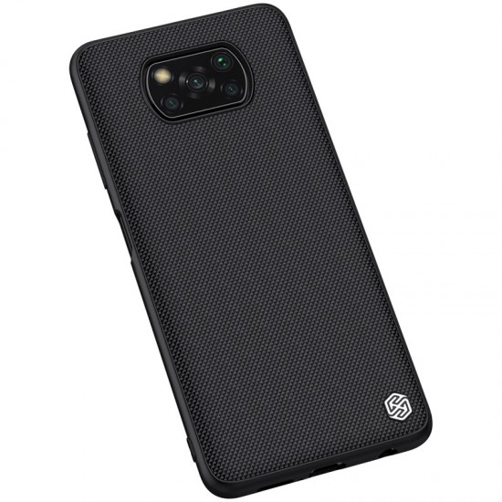 For POCO X3 PRO/ POCO X3 NFC Case Anti-Fingerprint Anti-Slip Nylon Synthetic Fiber Textured Shockproof Protective Case Non-Original