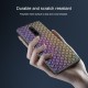 For OnePlus 8 Case Luxury Luster Twinkle Shield Woven Polyester + PU Leather Shockproof Protective Case