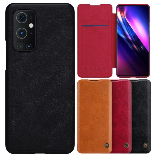 For OnePlus 9 Pro Case Bumper Flip Shockproof with Card Slot PU Leather Full Cover Protective Case