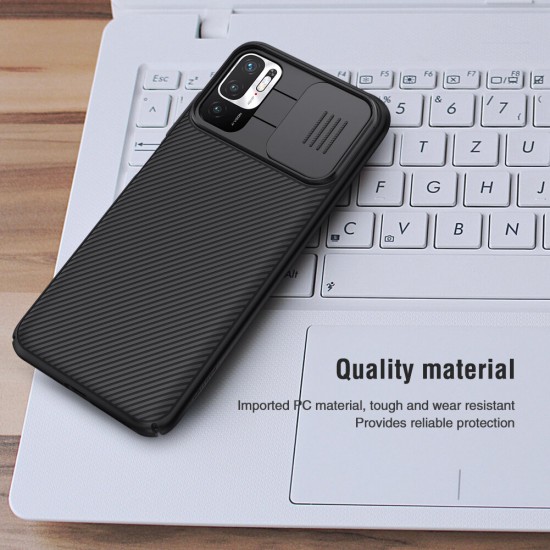 For POCO M3 Pro 5G Case / Xiaomi Redmi Note 10 5G Case Bumper with Lens Cover Shockproof Anti-Scratch TPU + PC Protective Case Non-Original