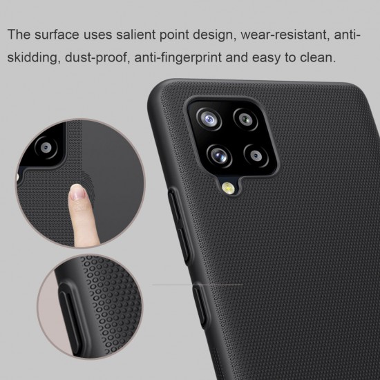 For Samsung Galaxy A42 5G Case Matte Anti-Fingerprint Anti-Scratch Shockproof Hard PC Protective Case Back Cover