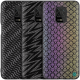 For Xiaomi Redmi Note 9S / Redmi Note 9 Pro / Redmi Note 9 Pro Max Case Luxury Luster Twinkle Shield Woven Polyester + PU Leather Shockproof Protective Case Non-original